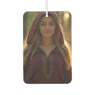 Twilight Grace: Helena Chevalier in the Forest Car Air Freshener