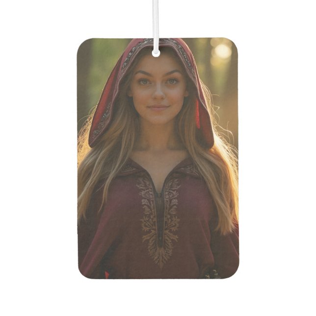 Twilight Grace: Helena Chevalier in the Forest Car Air Freshener (Front)
