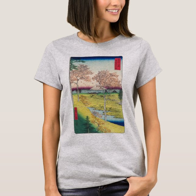 Twilight Hill at Meguro | Hiroshige | T-Shirt (Front)
