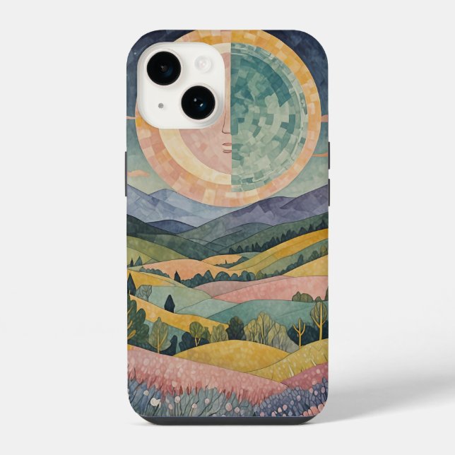 Twilight Hillside iPhone Case (Back)