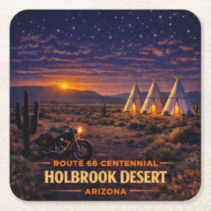 Twilight Holbrook Starry Night Milestone Square Paper Coaster