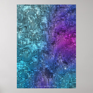 Twilight Hues Abstract Art by Indigo Lewis Poster