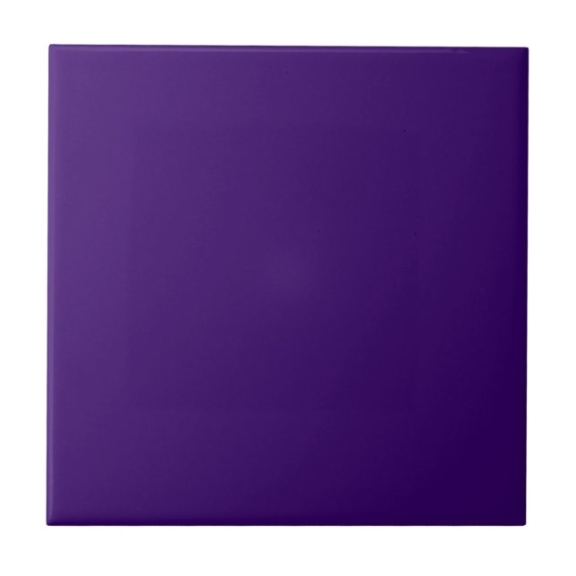 Twilight Indigo Solid Colour | Classic Elegant Tile (Front)