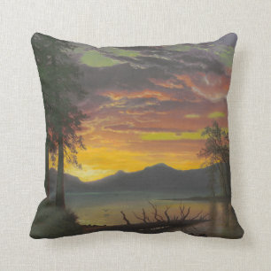 Twilight, Lake Tahoe, c.1870s (oil on canvas) Cushion
