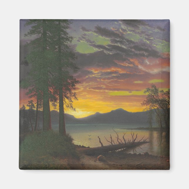 Twilight, Lake Tahoe, c.1870s (oil on canvas) Magnet (Front)