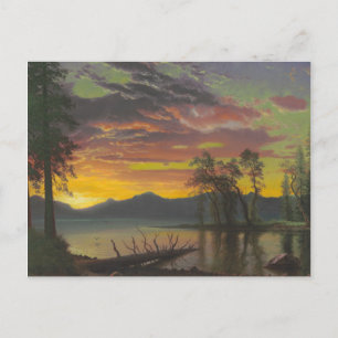 Twilight, Lake Tahoe, c.1870s (oil on canvas) Postcard