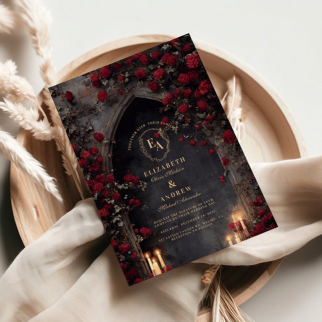 Twilight Lantern Arch Wedding Invitation (Creator Uploaded)