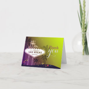 Twilight Las Vegas Wedding Thank You Card
