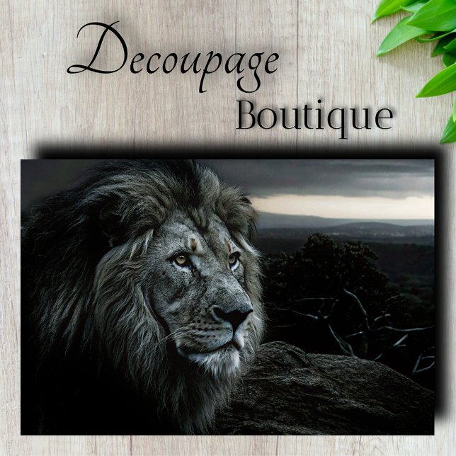 Twilight Lion King Decoupage Tissue Paper (Twilight Lion King Decoupage Tissue Paper)