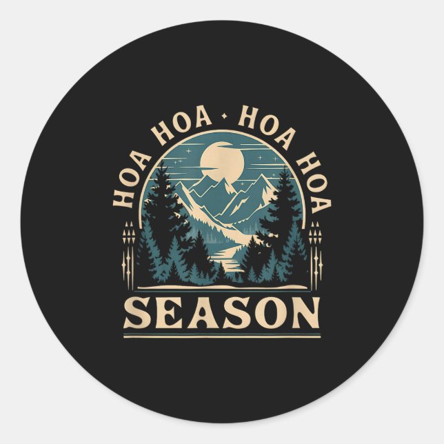 Twilight Lover Ne Forest Hoa Cozy Season  Classic Round Sticker (Front)