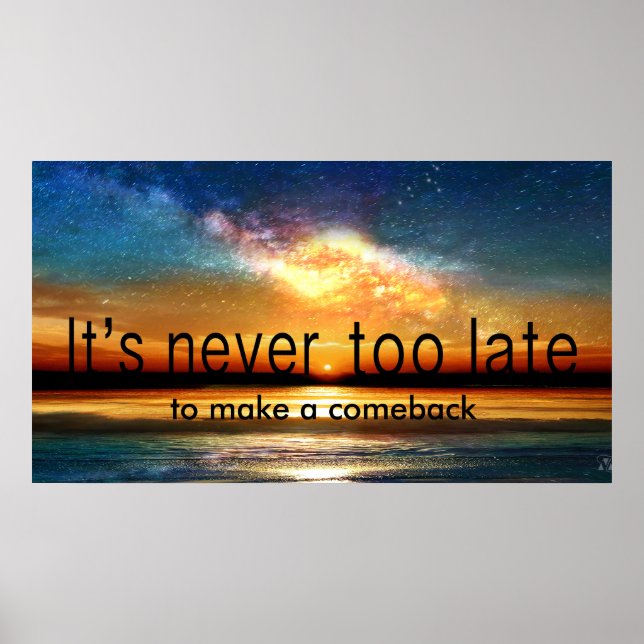 Twilight Milky Way Poster (Front)