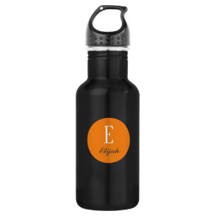Twilight monogram customised name and initial 532 ml water bottle