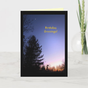 Twilight Moon Birthday Card