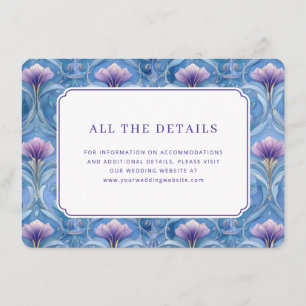 Twilight Nouveau Wedding Enclosure Card