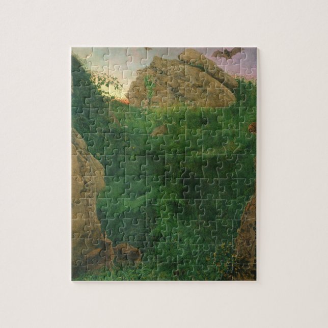 Twilight (oil) jigsaw puzzle (Vertical)