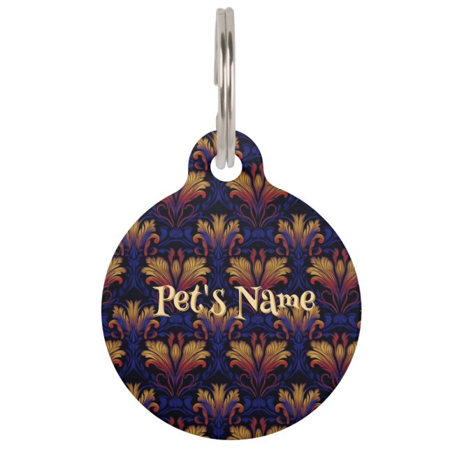 Twilight Opulence Round Pet Tag (Front)