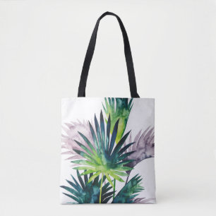 Twilight Palms- Palm Fronds Tote Bag