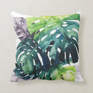Twilight Palms - Split Leaf Cushion