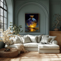 Twilight Petals – Glowing Violet Essence in Bottle