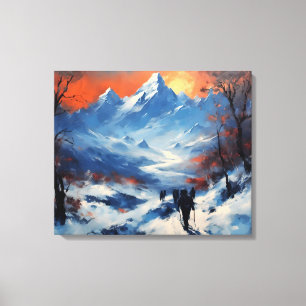 Twilight Promenade at the Mt Everest Canvas Print