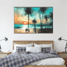 Twilight Promenade on the Beach