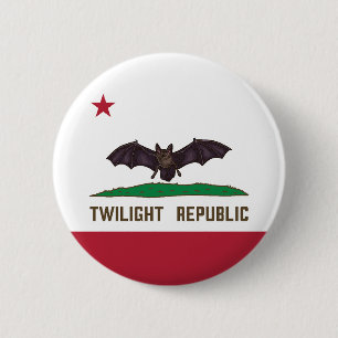 Twilight Republic Flag 6 Cm Round Badge
