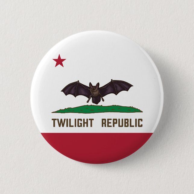 Twilight Republic Flag 6 Cm Round Badge (Front)