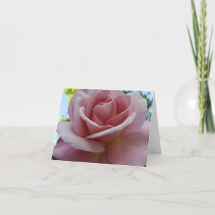 Twilight rose reveals inner secrets and peace thank you card