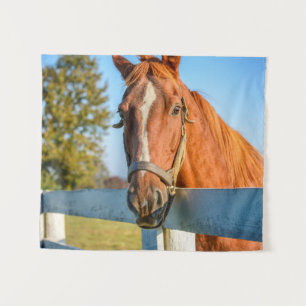 Twilight Rose Thoroughbred Race Horse Tapestry