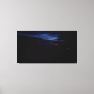 Twilight Silhouette Landscape Canvas Print