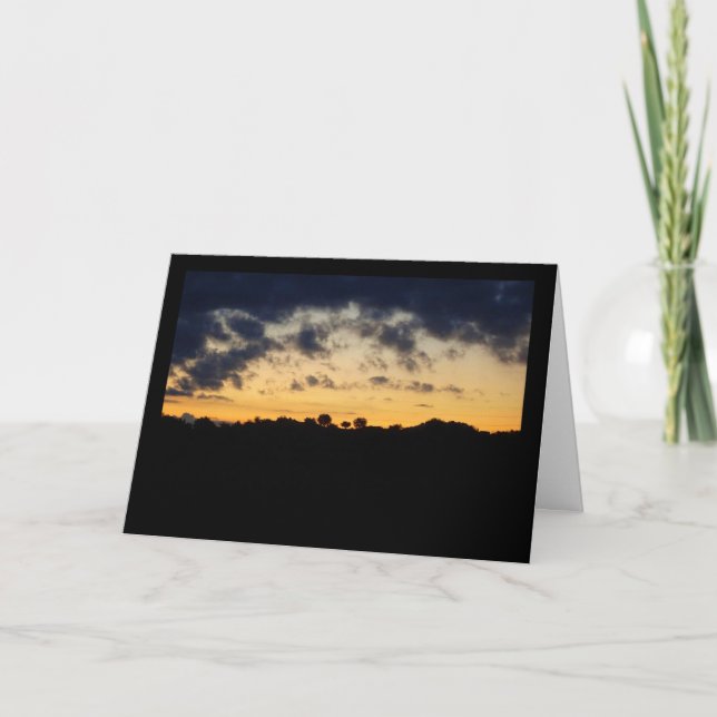 Twilight Silhouette Landscape Card (Front)