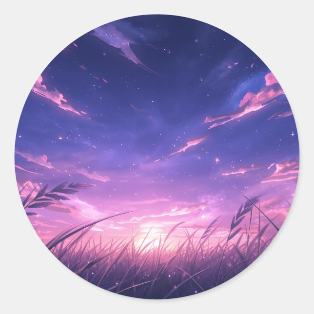 Twilight Sky Sticker Sheet (Front)