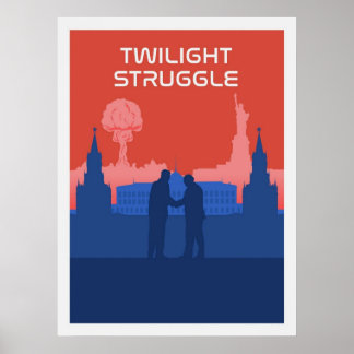 Twilight Struggle Board Game Minimalist Travel Poster