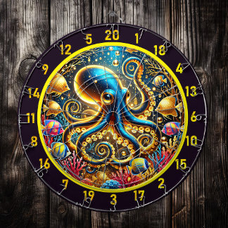 Twilight Tide Octopus Dartboard