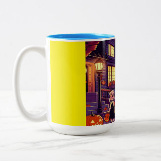 Twilight Trick-or-Treaters Two-Tone Coffee Mug