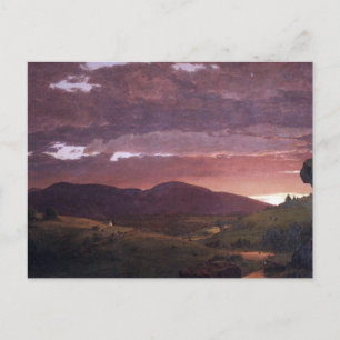 Twilight 'twixt day and night by Frederick Church Postcard