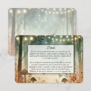 Twilight Whispers of the Woodland Wedding Enclosure Card