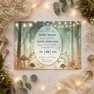 Twilight Whispers of the Woodland Wedding Invitation