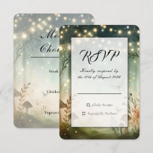 Twilight Whispers of the Woodland Wedding RSVP Card