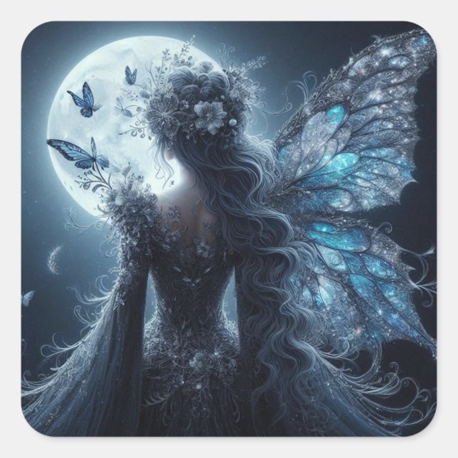 Twilight Wing Square Sticker (Front)