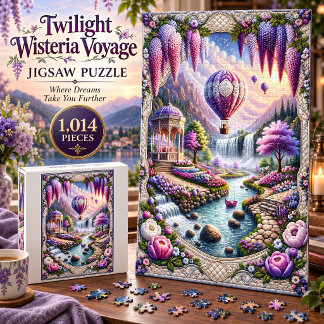 Twilight Wisteria Voyage 1,014 Piece Puzzle