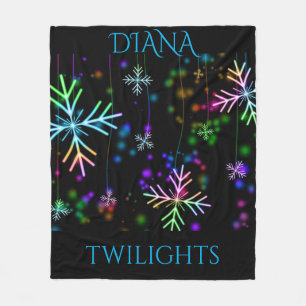 Twilights personalised fleece blanket.