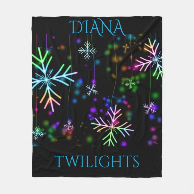 Twilights personalised fleece blanket. (Front)