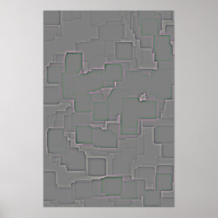 "Twilignt" Geometric Art Poster