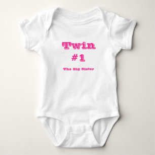 Twin#1, The Big Sister Baby Bodysuit