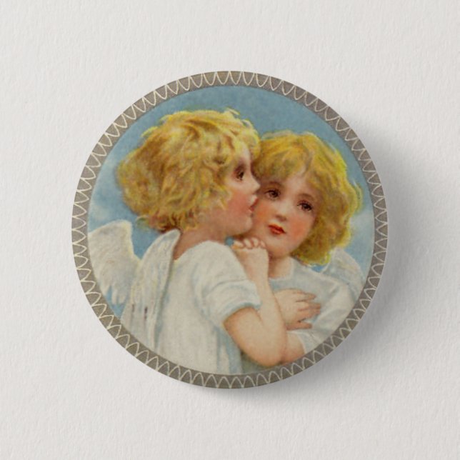 Twin Angels Button (Front)
