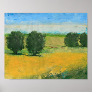 Twin Apple Trees Art Print