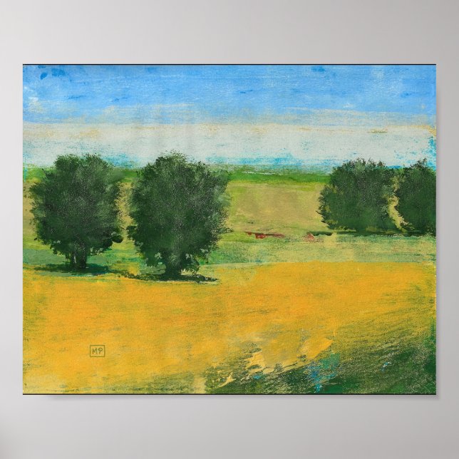 Twin Apple Trees Art Print (Front)