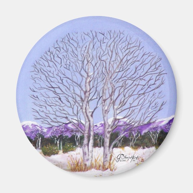 Twin Aspens Magnet (Front)