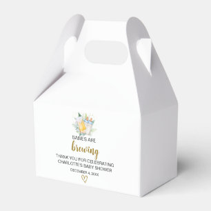 Twin Babies Baby Shower Gable Box